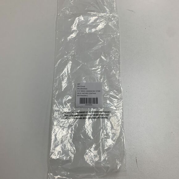 Anthropologie Slip Dress Womens 6 Navy Lace Trimmed Satin Back Zip Shelf Bra - Picture 12 of 16